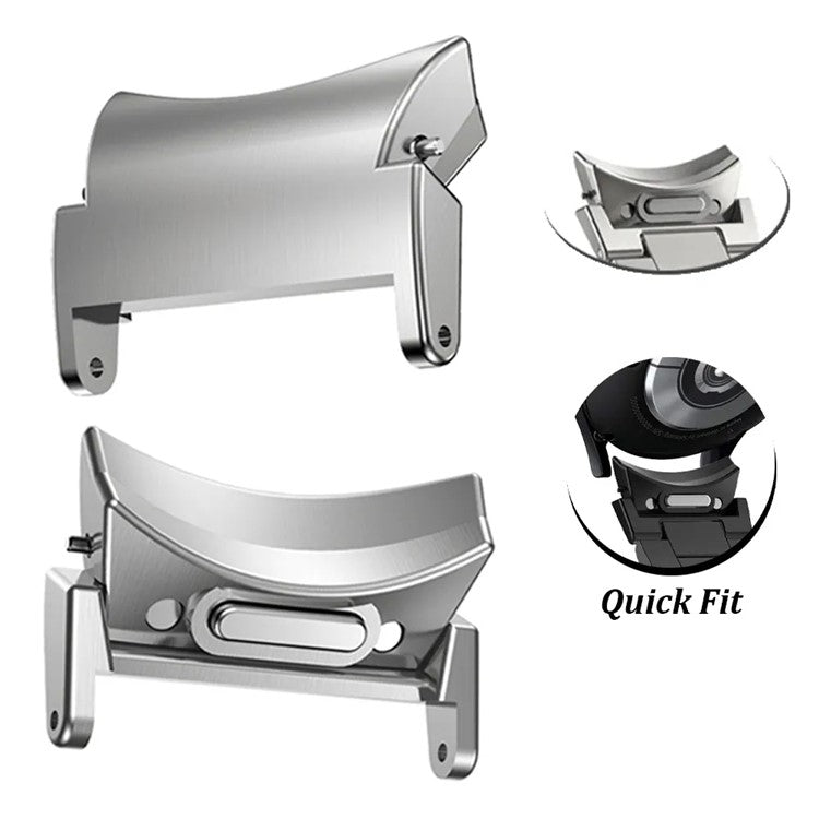 For Samsung Galaxy Watch FE 40mm / Watch4 / Watch 5 / Watch6 Classic Series Watch Band Nylon Braided Watch Strap - Starlight