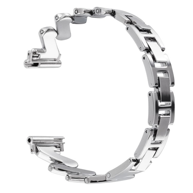 For Samsung Galaxy Watch3 45mm / Garmin Venu 3 Wristband 22mm Watch Strap Zinc Alloy - Silver