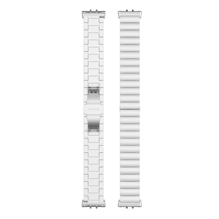 For Samsung Galaxy Fit3 SM-R390 Stainless Steel Strap Butterfly Buckle Replacement Band - Gold