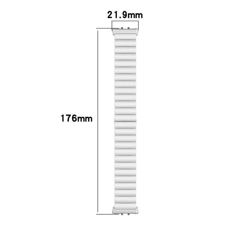 For Samsung Galaxy Fit3 SM-R390 Stainless Steel Strap Butterfly Buckle Replacement Band - Gold