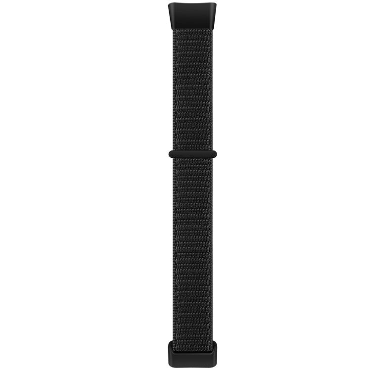 For Fitbit Charge 5 / 6 Nylon Strap Quick Release Sport Watch Band - Black