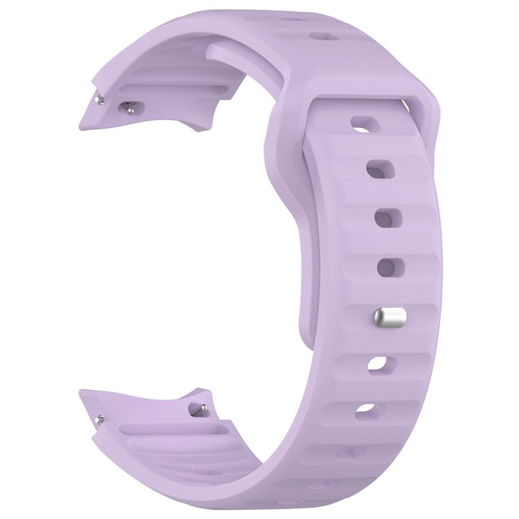 For Samsung Galaxy Watch FE 40mm / Watch4 / Watch 5 / Watch 5 Pro / Watch6 Silicone Sport Bands Replacement Wristband - Purple
