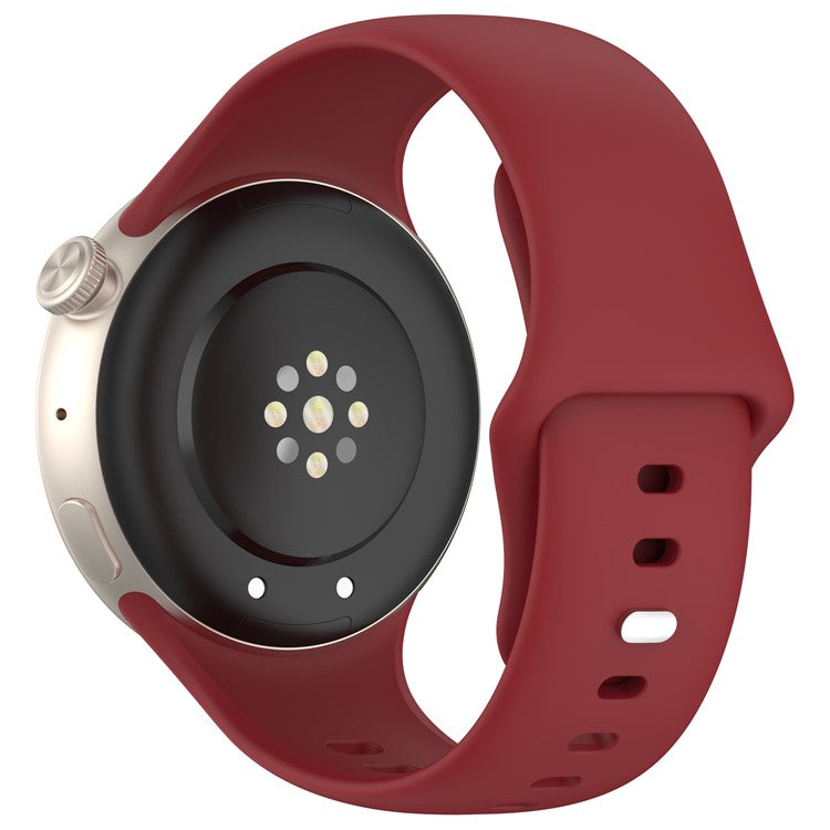 For vivo Watch 3 Silicone Watch Band Adjustable Wrist Strap Replacement - Red