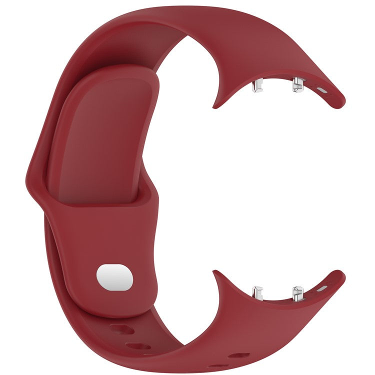 For vivo Watch 3 Silicone Watch Band Adjustable Wrist Strap Replacement - Red
