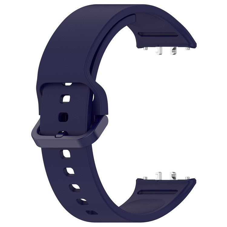 For Samsung Galaxy Fit3 (SM-R390) Watch Bracelet Soft Silicone Strap with Flat Buckle - Blue