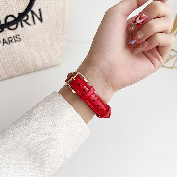 For Samsung Galaxy Watch3 45mm / Huawei Watch GT 4 46mm Strap 22mm PU Leather Watch Band - Reddish Brown