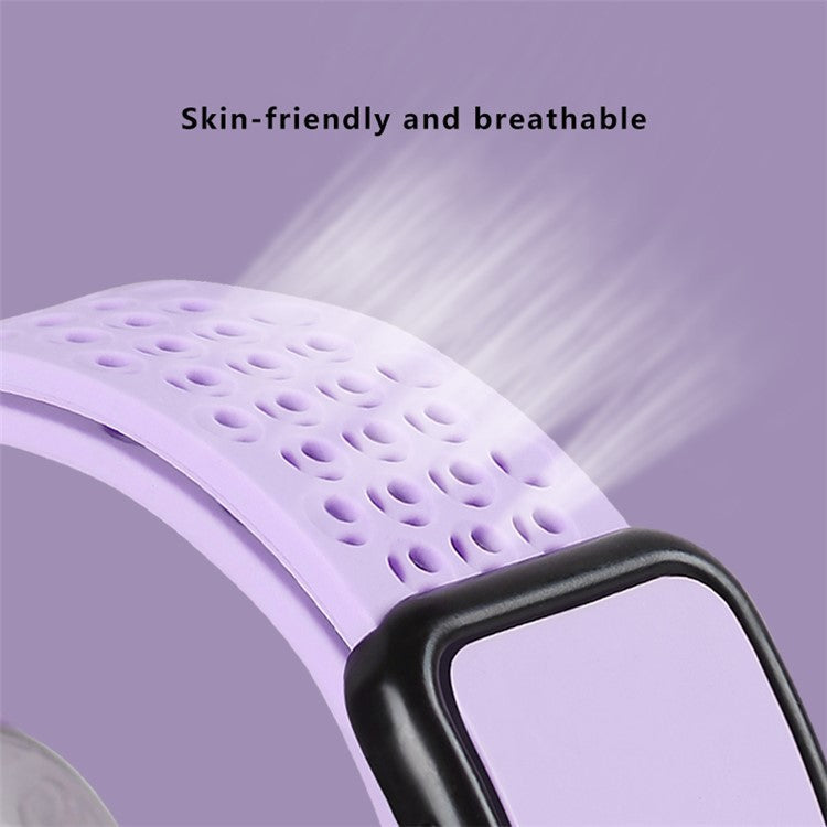 Magnetic Strap for Apple Watch 10 46mm / Ultra 2 / Ultra 49mm / 9 8 7 45mm / SE (2023) SE (2022) SE 6 5 4 44mm / 3 2 1 42mm Silicone Band - Black