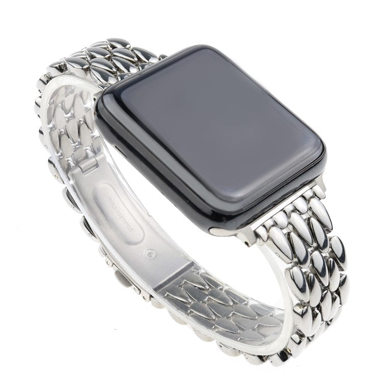 For Apple Watch 10 46mm / Ultra 2 / Ultra 49mm / 9 8 7 45mm / SE (2023) SE (2022) SE 6 5 4 44mm / 3 2 1 42mm Zinc Alloy Band - Silver