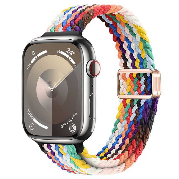 Watch Strap for Apple Watch Series 10 42mm / 9 8 7 41mm / SE (2023) SE (2022) SE 6 5 4 40mm / 3 2 1 38mm Watch Band with Magnetic Buckle - Official Rainbow
