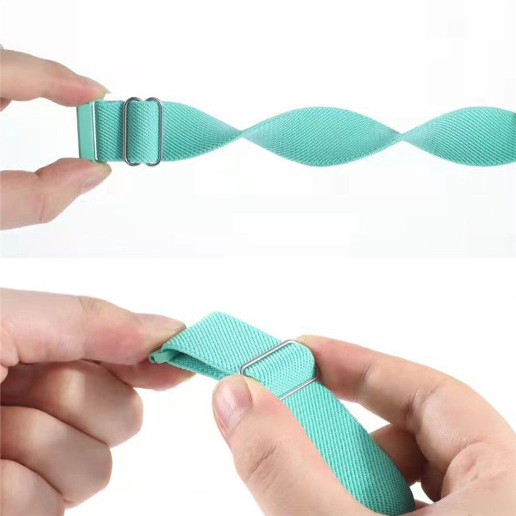 For Samsung Galaxy Watch3 45mm / Huawei Watch GT 4 46mm Nylon Watch Band 22mm Replacement Strap - Mint Green