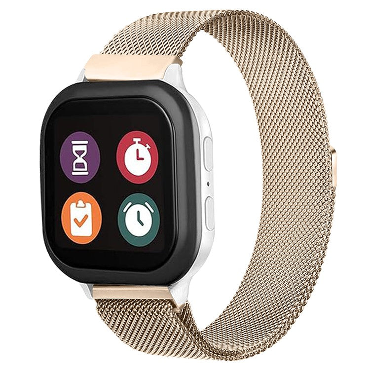 For SyncUP Kids Watch Stainless Steel Replacement Strap Magnetic Milanese Wrist Band - Vintage Gold