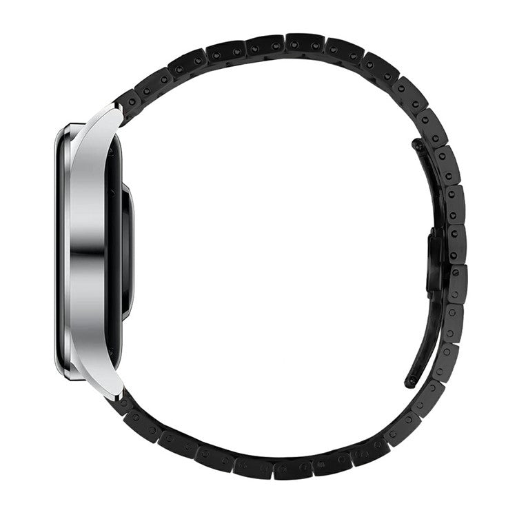 Stainless Steel Strap for Xiaomi Watch S1 / S1 Active Replacement Watch Band with Buckle - Black+Silver