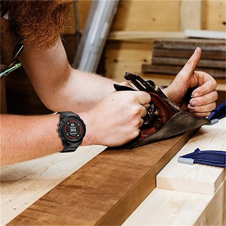 KALEBOL KLB-YZBXG-001 For Garmin Fenix 7S / 7S Pro Watch Strap 20mm Stainless Steel Watch Band - Gold