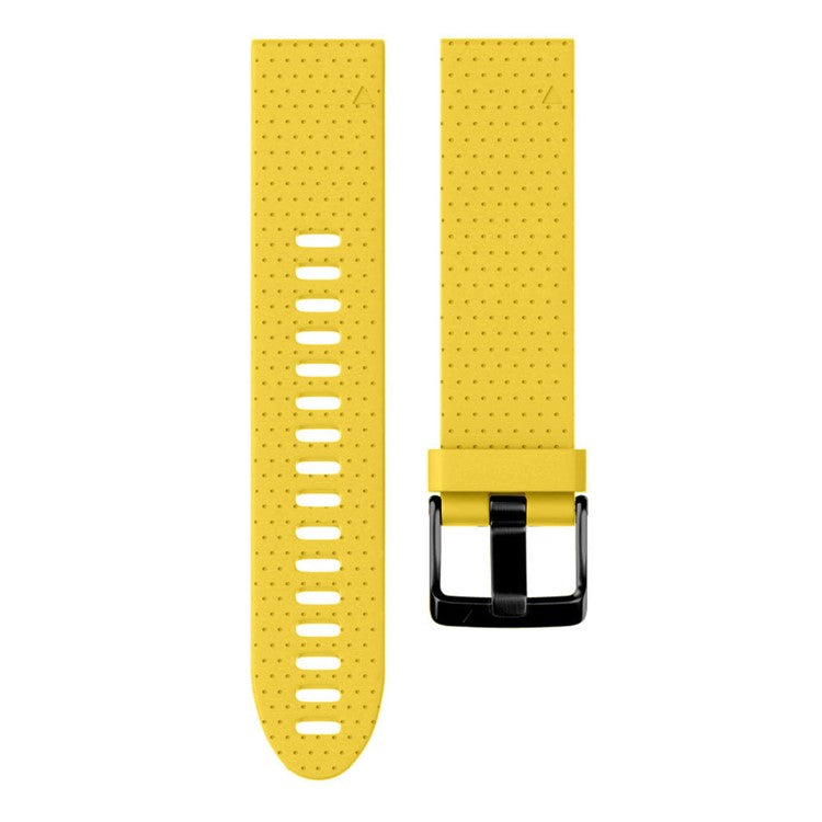 KALEBOL KLB-YDGJ-001 For Garmin Fenix 7S / Fenix 7S Pro Watch Strap 20mm Dot Texture Silicone Watchbands - Yellow