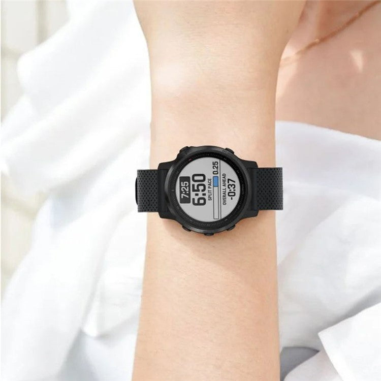 KALEBOL KLB-YDGJ-001 For Garmin Fenix 7S / Fenix 7S Pro Watch Strap 20mm Dot Texture Silicone Watchbands - Purple