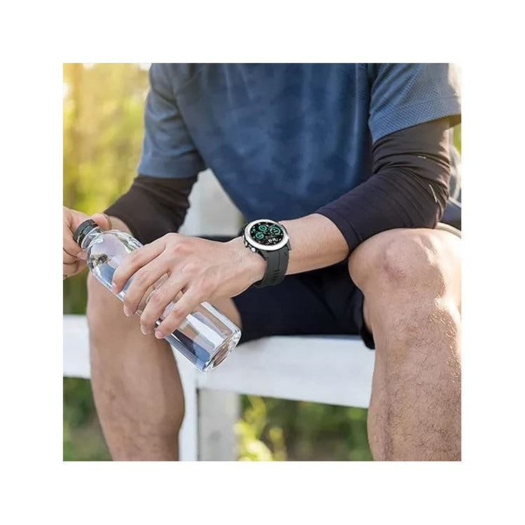 KALEBOL KLB-PWGJ-001 For Garmin Fenix 7X / 7X Pro Watch Band 26mm Silicone Watch Strap - Black