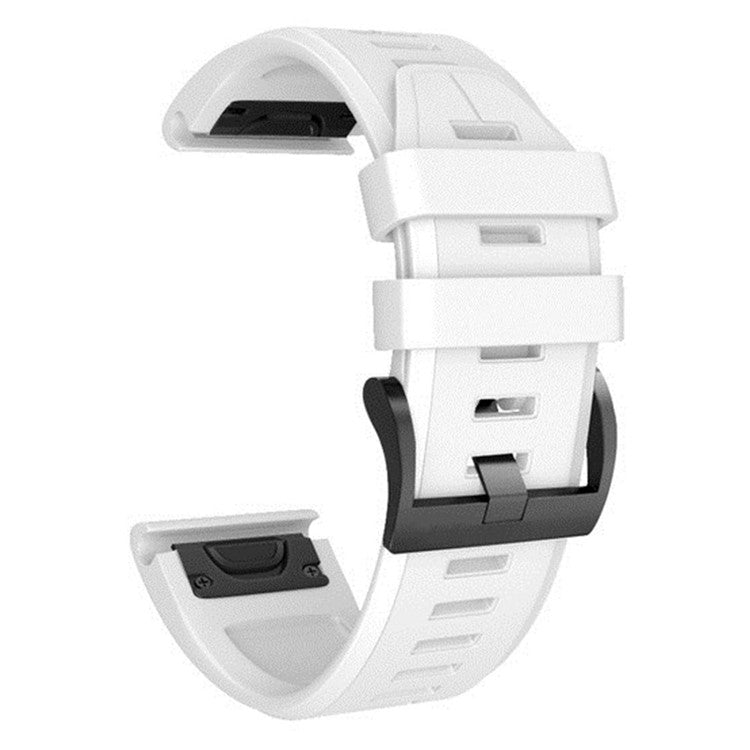 KALEBOL KLB-PWGJ-001 For Garmin Fenix 7X / 7X Pro Watch Band 26mm Silicone Watch Strap - White
