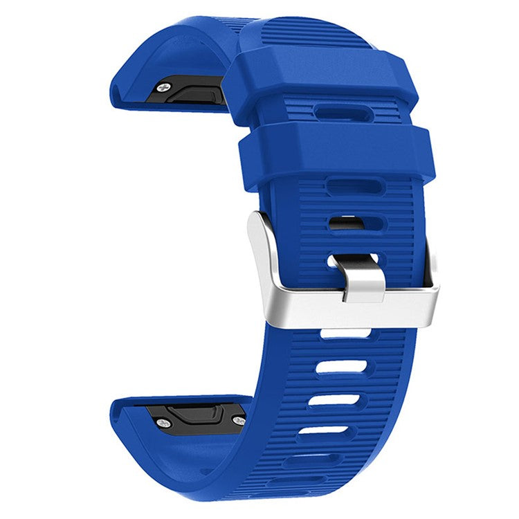 KALEBO LKLB-HWGJ-001 For Garmin Fenix 6X / Fenix 7X / Instinct 2X Smart Watch Band QuickFit 26mm Silicone Strap - Blue