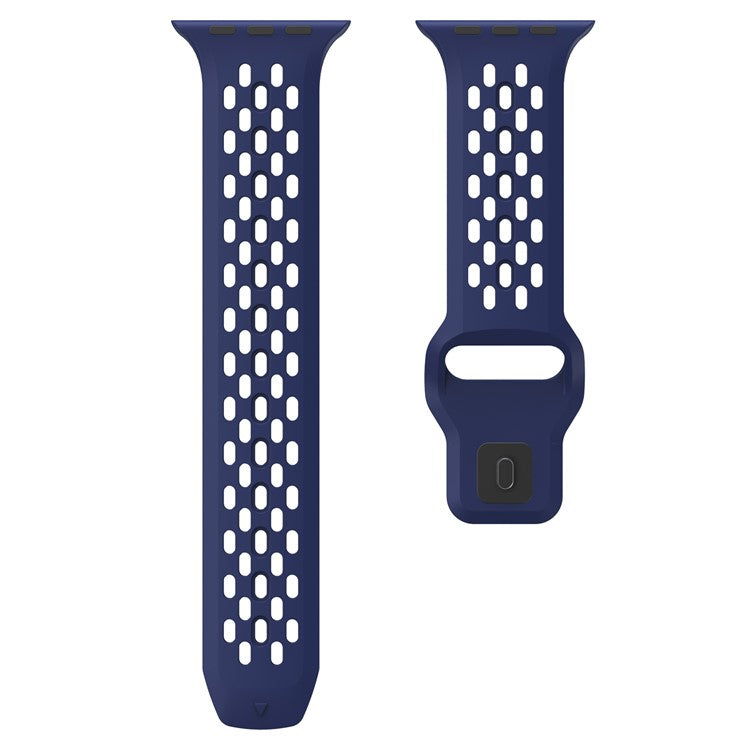 KALEBOL For Apple Watch 10 46mm / Ultra 2 / Ultra 49mm / 9 8 7 45mm / SE (2023) SE (2022) SE 6 5 4 44mm / 3 2 1 42mm Fluorubber Watch Band - Midnight Blue