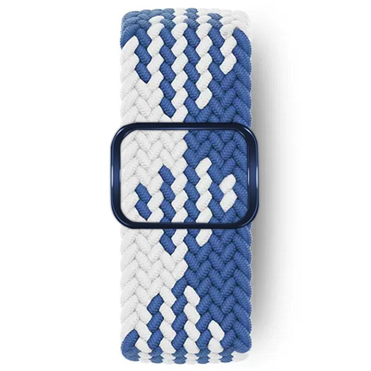 KALEBOL Watch Band For Apple Watch Series 10 42mm / 9 8 7 41mm / SE (2023) SE (2022) SE 6 5 4 40mm / 3 2 1 38mm Nylon Strap - Blue+White