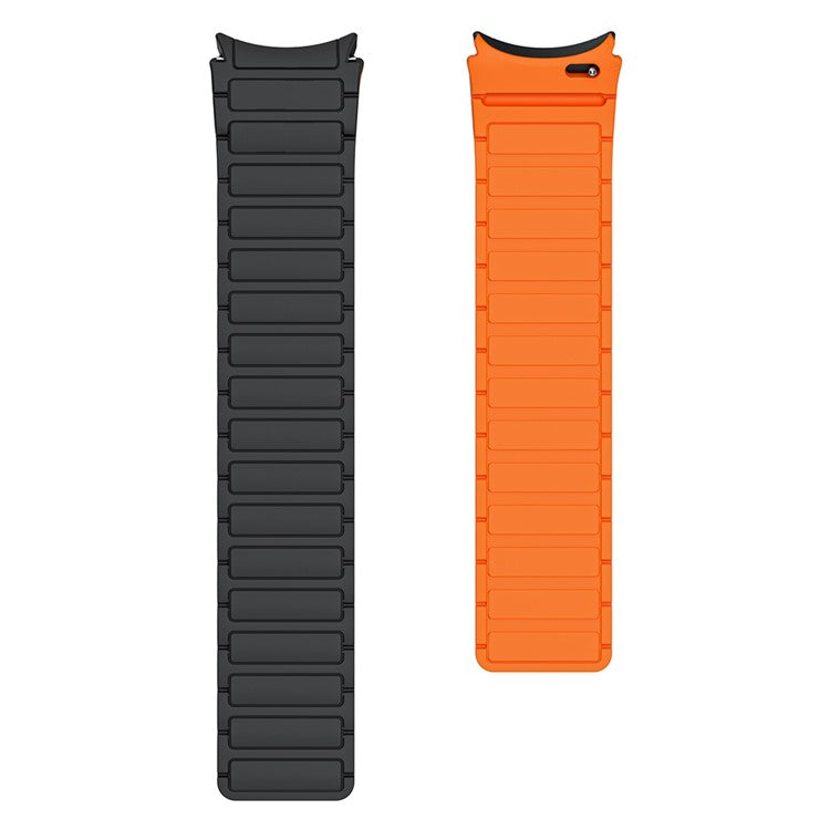 KALEBOL KLB-CXGJ-001 For Samsung Galaxy Watch FE 40mm / Watch4 40mm / Galaxy Watch Active2 40mm Silicone Watch Band - Black Orange