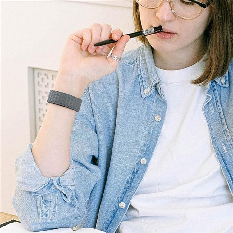 KALEBOL KLB-CXGJ-001 For Samsung Galaxy Watch FE 40mm / Watch4 40mm / Galaxy Watch Active2 40mm Silicone Watch Band - Black Orange