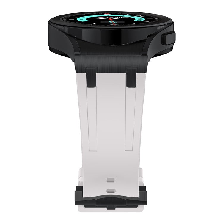 KALEBOL KLB-CXGJ-001 For Samsung Galaxy Watch5 40mm / Galaxy Watch6 Classic 43mm Silicone Watch Strap - Black+Starlight