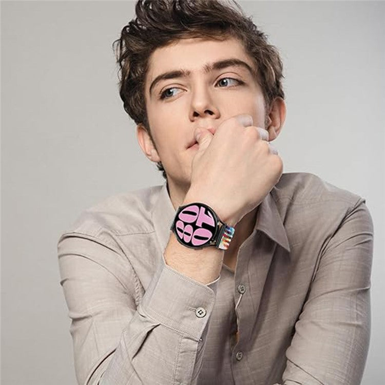 KALEBOL KLB-BZNL-001 For Samsung Galaxy Watch3 45mm / Watch 46mm Watch Band 22mm Nylon Strap - Deep Blue