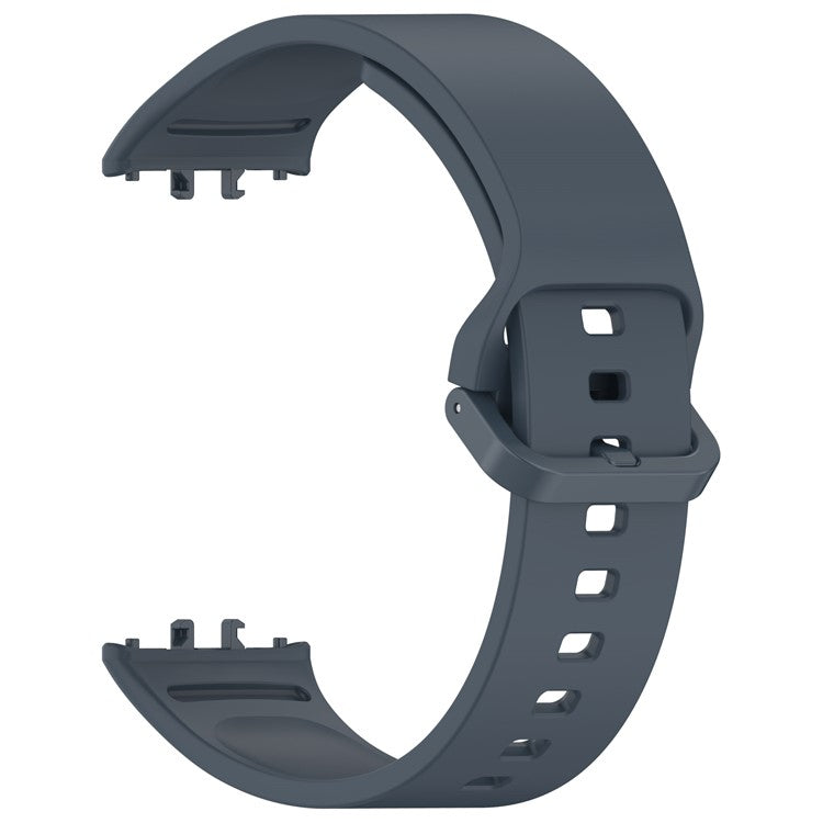 For Samsung Galaxy Fit3 Flexible Watch Strap Silicone Band Wrist Bracelet - Dark Grey