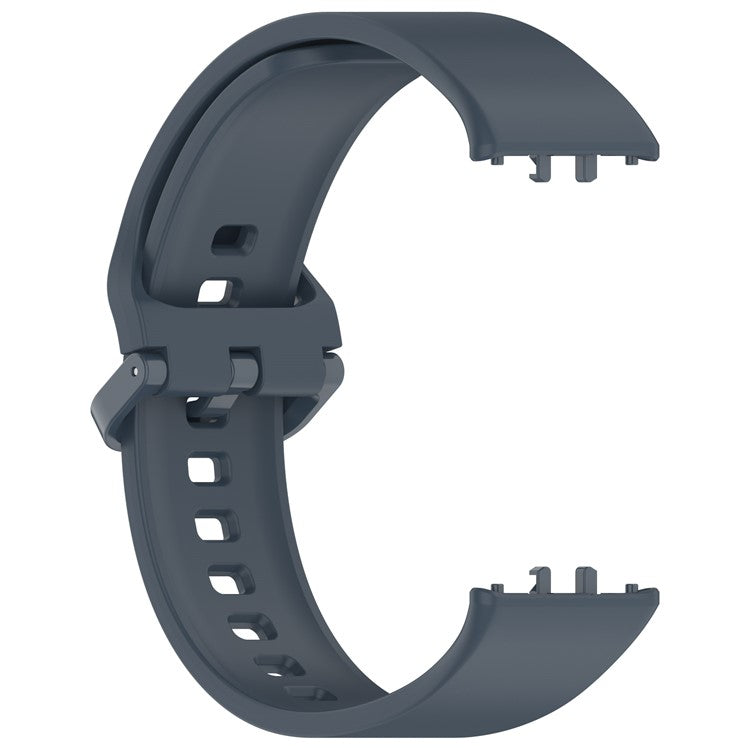 For Samsung Galaxy Fit3 Flexible Watch Strap Silicone Band Wrist Bracelet - Dark Grey