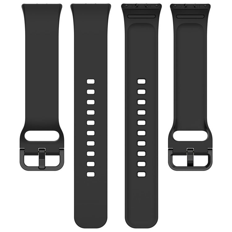 For Samsung Galaxy Fit3 Flexible Watch Strap Silicone Band Wrist Bracelet - Dark Grey