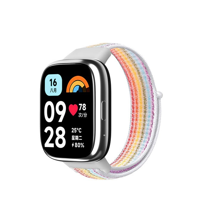 For Xiaomi Redmi Watch 3 Lite / Watch 3 Active Nylon Watch Strap Loop Fastener Replacement Band - Multi-color
