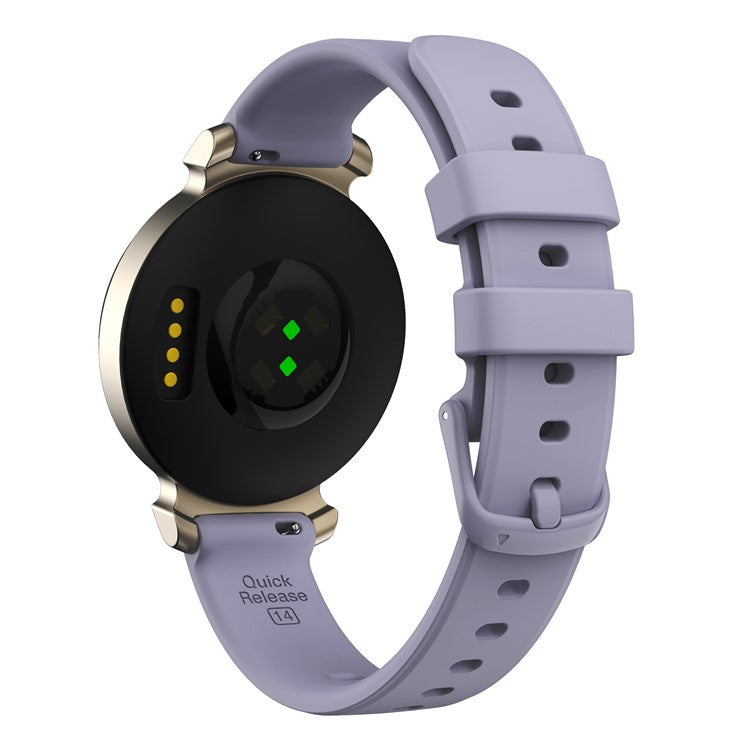 For Garmin Lily Silicone Watch Strap Adjustable Wrist Band Replacement - Violet Purple