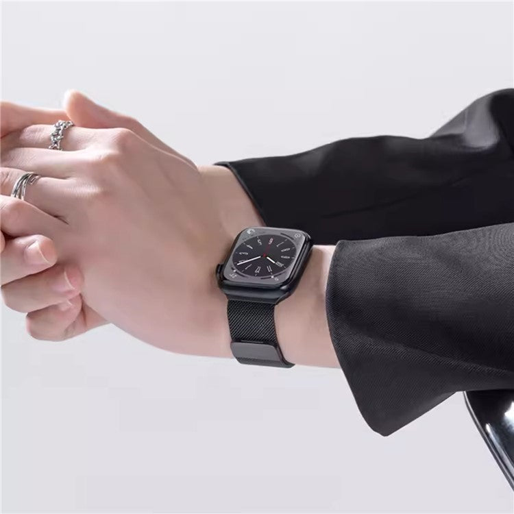 For Apple Watch 10 46mm / Ultra 2 / Ultra 49mm / 9 8 7 45mm / SE (2023) SE (2022) SE 6 5 4 44mm / 3 2 1 42mm Magnetic Watch Strap - Grey