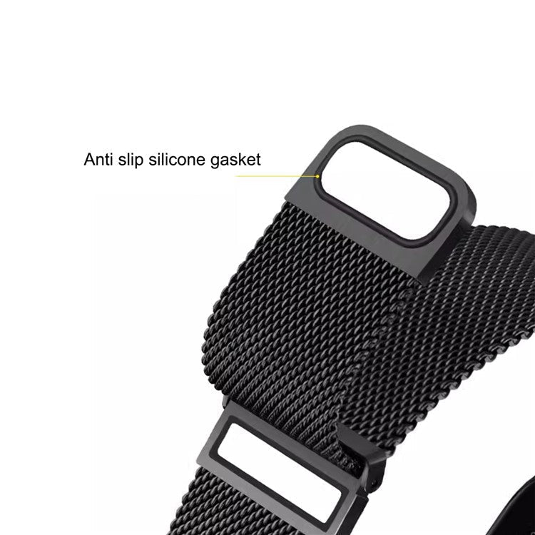 For Samsung Galaxy Watch3 45mm / Xiaomi Watch Color / Huawei Watch Ultimate Magnetic 22mm Milanese Watch Band - Black