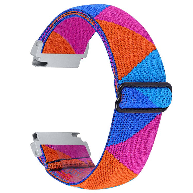 For Verizon Gizmo Watch 3 Elastic Nylon Strap Stylish Pattern Smartwatch Band - Style J