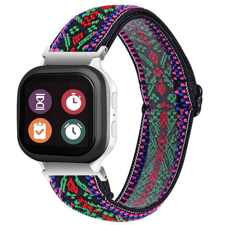 For Verizon Gizmo Watch 1 Elastic Jacquard Fabric Watch Strap Replacement - 16