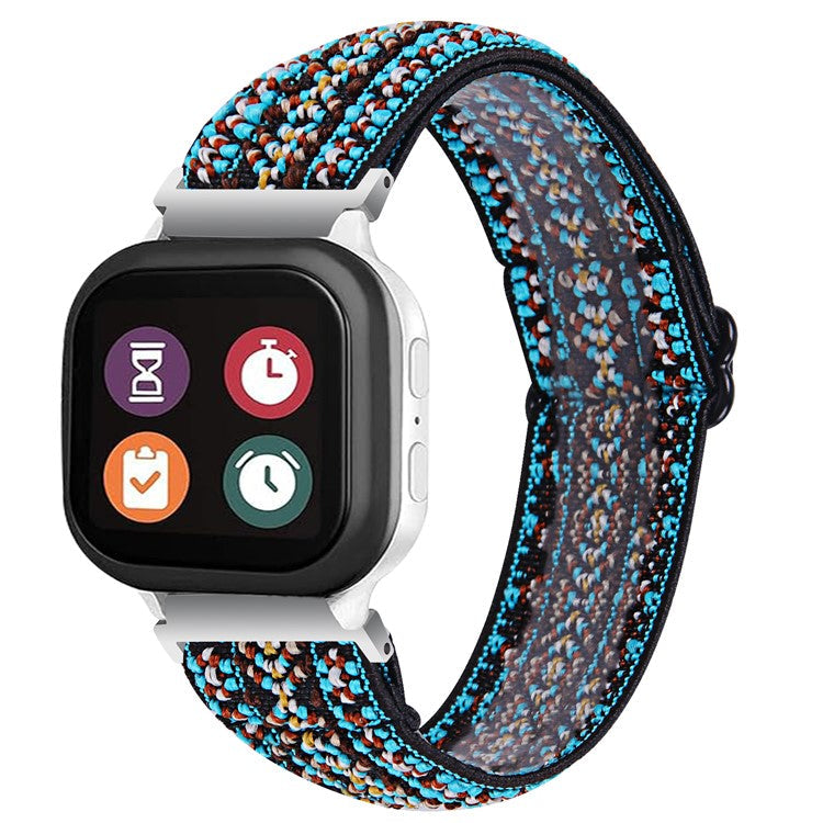 For Verizon GizmoWatch 2 Replacement Nylon Watch Strap Jacquard Elastic Wrist Band - Style B