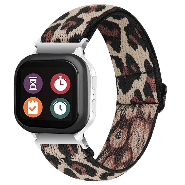 For SyncUP Kids Watch Jacquard Elastic Nylon Strap Adjustable Smartwatch Band - Style A