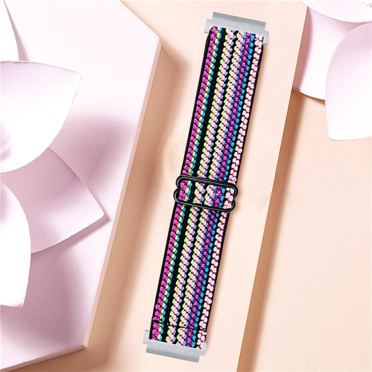 For SyncUP Kids Watch Jacquard Elastic Nylon Strap Adjustable Smartwatch Band - Style E