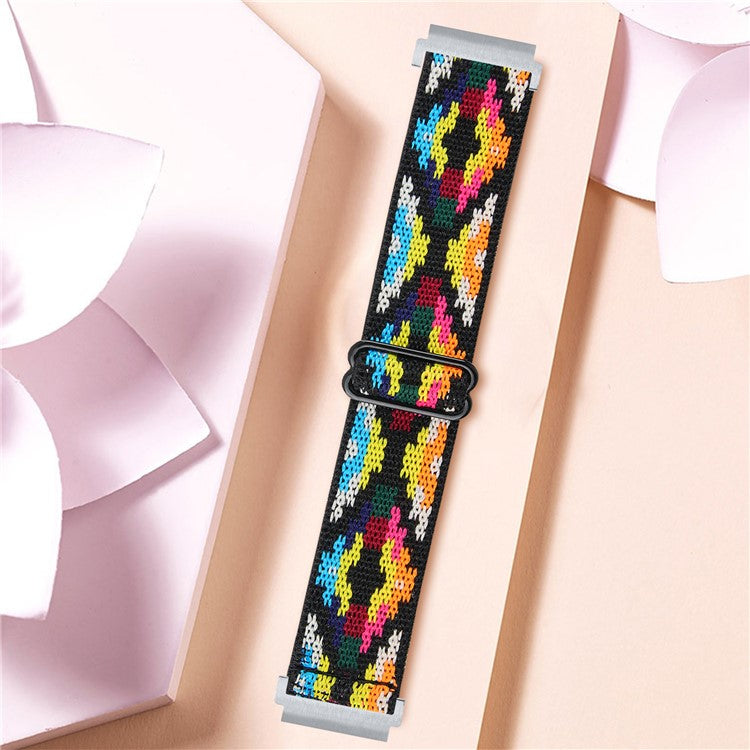 For SyncUP Kids Watch Jacquard Elastic Nylon Strap Adjustable Smartwatch Band - Style L