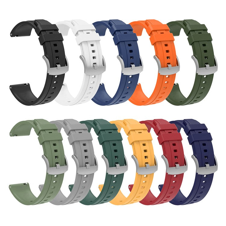 For Huawei Watch GT 4 41mm Replacement Silicone Band with Watch Case - Yellow