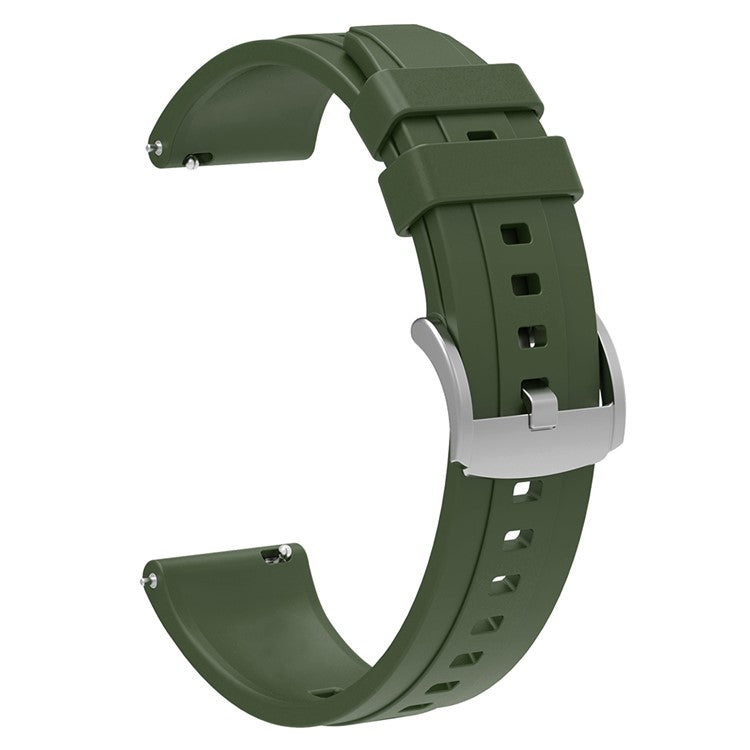 For Huawei Watch GT 4 41mm / Oppo Watch X2 Mini Soft Silicone Watch Band Strap Replacement Accessory - Dark Green