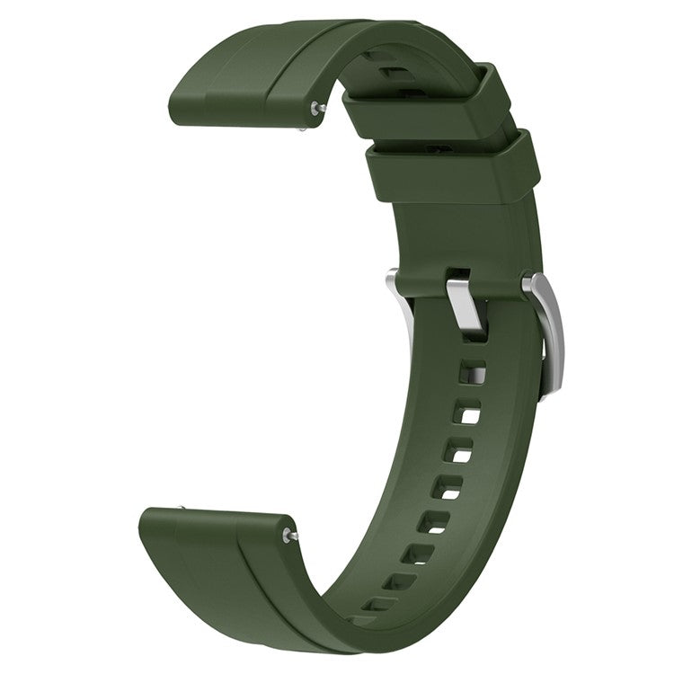 For Huawei Watch GT 4 41mm / Oppo Watch X2 Mini Soft Silicone Watch Band Strap Replacement Accessory - Dark Green