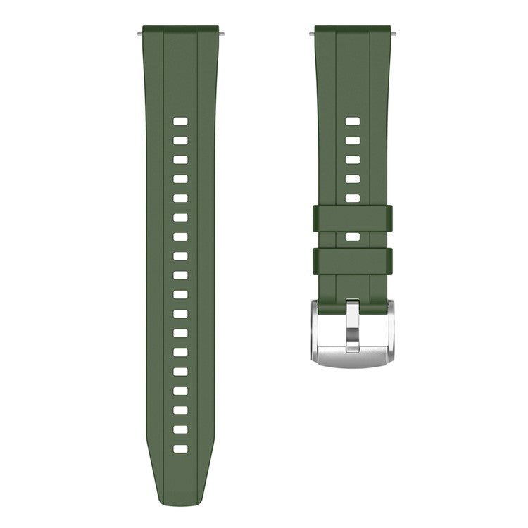 For Huawei Watch GT 4 41mm / Oppo Watch X2 Mini Soft Silicone Watch Band Strap Replacement Accessory - Dark Green
