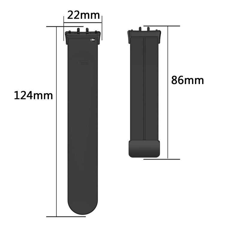 For Samsung Galaxy Fit3 SM-R390 Silicone Strap Replacement Wrist Band with Folding Buckle - Light Green