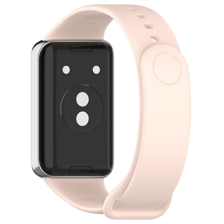 For Honor Band 9 Silicone Watch Strap Replacement Wrist Band - Light Pink