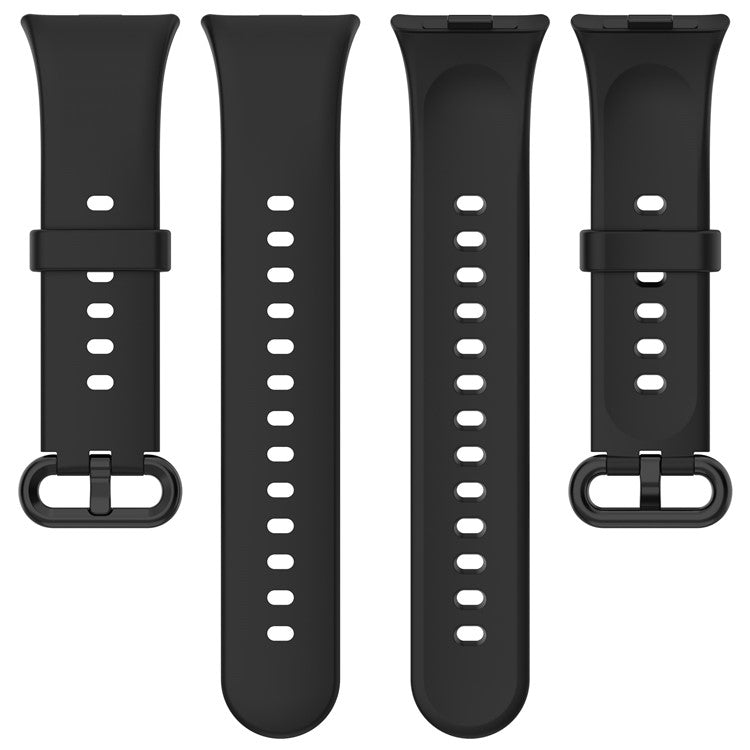 Wrist Band for Xiaomi Redmi Watch 4 Soft Silicone Smartwatch Bracelet Strap - Black