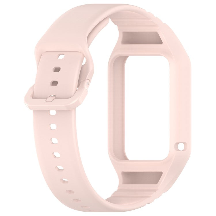 For Xiaomi Smart Band 8 Pro Easily Adjustable Watch Strap Flexible Silicone Wrist Band - Pink