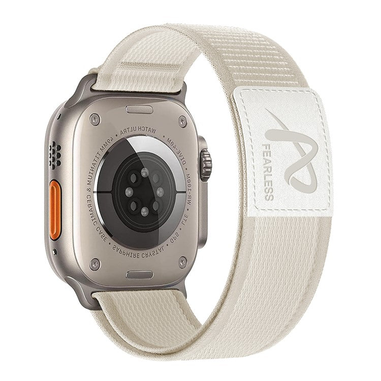 For Apple Watch Series 10 42mm / 9 8 7 41mm / SE (2023) SE (2022) SE 6 5 4 40mm / 3 2 1 38mm Wrist Strap Nylon Watch Band - Starlight